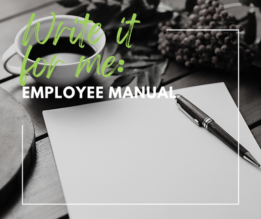 Write It For Me: Employee Manual